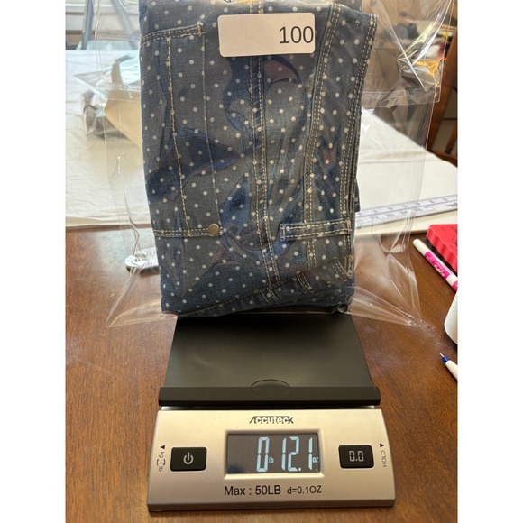 Roz & Ali Women's Blue Polka Dot Jeans Size 8 Skinny Fit Stretch‎ Denim - Picture 8 of 8